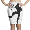fortnite take the L black logo Pencil Skirts