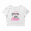 celebrating with the 70th birthday king t shirts Crop Top