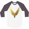 the fly bird   maverick jake paul   gold 3/4 Sleeve Shirt
