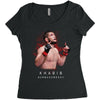 khabıb nurmagamedov painting Women's Triblend Scoop T-shirt
