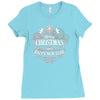 christmas happy new years Ladies Fitted T-Shirt