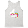 totally straight funny rainbow unicorn gay pride novelty fashion Tank Top