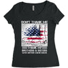 Veteran Don't Thank Me Thank My Brothers &amp; Sister Women's Triblend Scoop T-shirt