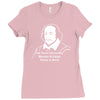 shakespeare beard quote much ado about nothing Ladies Fitted T-Shirt