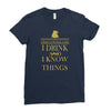 i drink Ladies Fitted T-Shirt