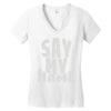 say my name Women's V-Neck T-Shirt
