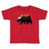 Bear Adventure With Roses Toddler T-shirt