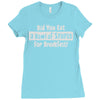 did you have a bowl of stupid for breakfast Ladies Fitted T-Shirt
