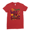i'm just here for the beads Ladies Fitted T-Shirt