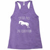j'peux pas j'ai &eacute;quitation blc Racerback Tank