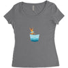 Jumping See Women's Triblend Scoop T-shirt