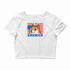 doge bless america Crop Top