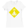 om sign Ladies Fitted T-Shirt