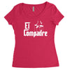 el compadre   the godfather in spanish espanol movie symbol mexcian te Women's Triblend Scoop T-shirt