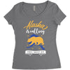 alaska is calling and i must go Women's Triblend Scoop T-shirt