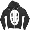 no face noface spirited away chibli manga anime tee Zipper Hoodie