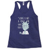 not for smart people Racerback Tank