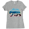 wild bear Ladies Fitted T-Shirt