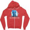 pay attention to me Zipper Hoodie