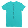 killing it back Ladies Fitted T-Shirt