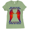 my dad is my angel Ladies Fitted T-Shirt