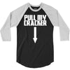 pull my cracker funny xmas christmas 3/4 Sleeve Shirt