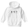 peace love coffee Youth Hoodie