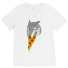 pizza wolf V-Neck Tee