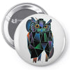 polygonal owl Pin-back button