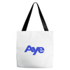 vote aye for scotland scottish yes independence Tote Bags