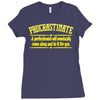 proactive procrastinator Ladies Fitted T-Shirt
