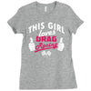 this girl loves drag racing Ladies Fitted T-Shirt