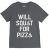 will squat for pizza V-Neck Tee