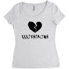 xxxtentacion black logo Women's Triblend Scoop T-shirt