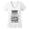 I Am An August Women Women's V-Neck T-Shirt