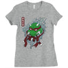 red oni ninja Ladies Fitted T-Shirt