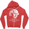 without a moustache einstein proud hirsute mustachioed grooming Zipper Hoodie