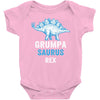 grumpa saurus rex Baby Bodysuit