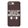 feel safe at night sleep with a bodybuilder funny iPhone 8 Plus