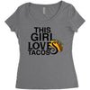 This Girl Loves Tacos Women's Triblend Scoop T-shirt