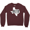 Beto For Senate Texas Map Crewneck Sweatshirt