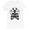 space princess skull Ladies Fitted T-Shirt