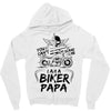 You Cant Scare Me I am Biker Papa Zipper Hoodie