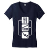 v2 eat sleep scuba dive Women's V-Neck T-Shirt