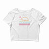 neon sign california republic flag bear Crop Top