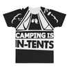 white ink camping is in tents funny All Over Men's T-shirt