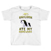 my unicorn ate my homework Toddler T-shirt