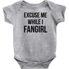 excuse me while i fangirl Baby Bodysuit