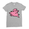 flying pig Ladies Fitted T-Shirt