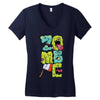 zombie font Women's V-Neck T-Shirt